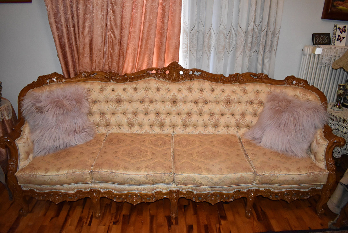 Mongolian Sheepskin Pillows | Baby Pink Fur Sheepskins Pillows | Mongolian Lamp Pillow
