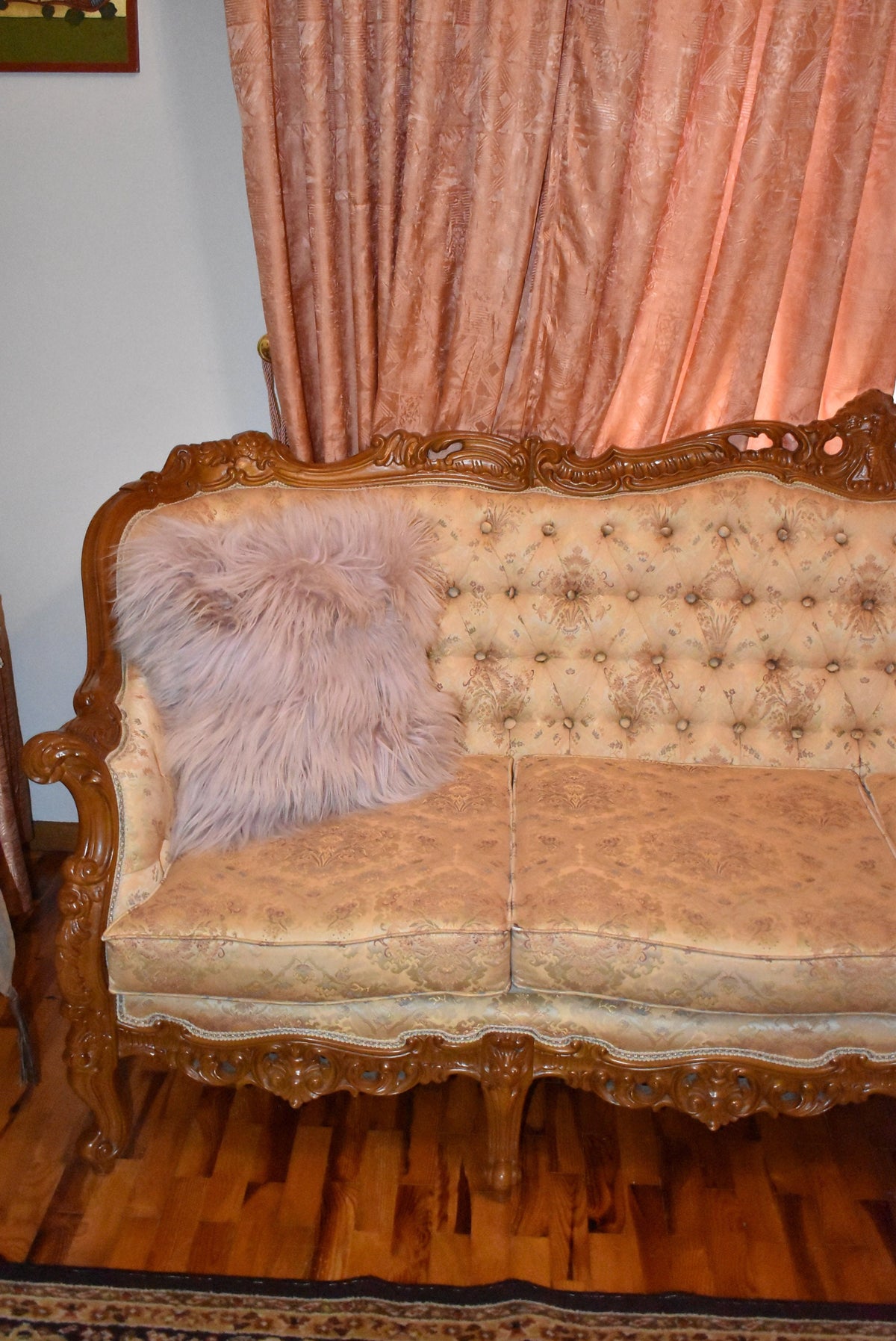 Mongolian Sheepskin Pillows | Baby Pink Fur Sheepskins Pillows | Mongolian Lamp Pillow
