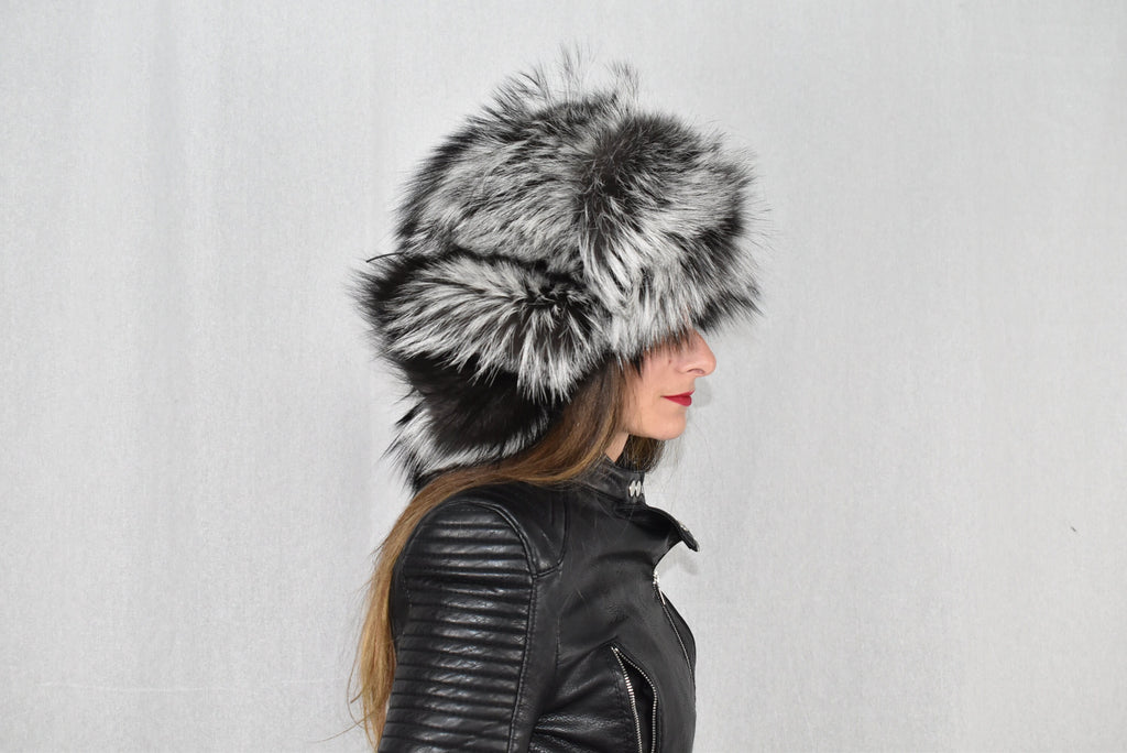 Ushanka Russian Hat | Aviator Fur Hat | Fox Fur Trapper Hat  | Ushanka Russian Hat | Silver Fox Hat | Natural Fox Fur Hat | Gift For Her