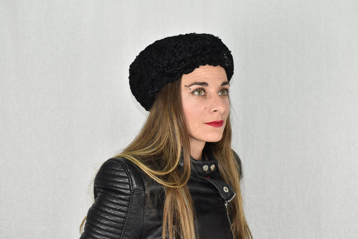 Fur Hat | Persian Lamb Fur Hat | Cabby Hat | Winter Hat For Women | Gift For Her