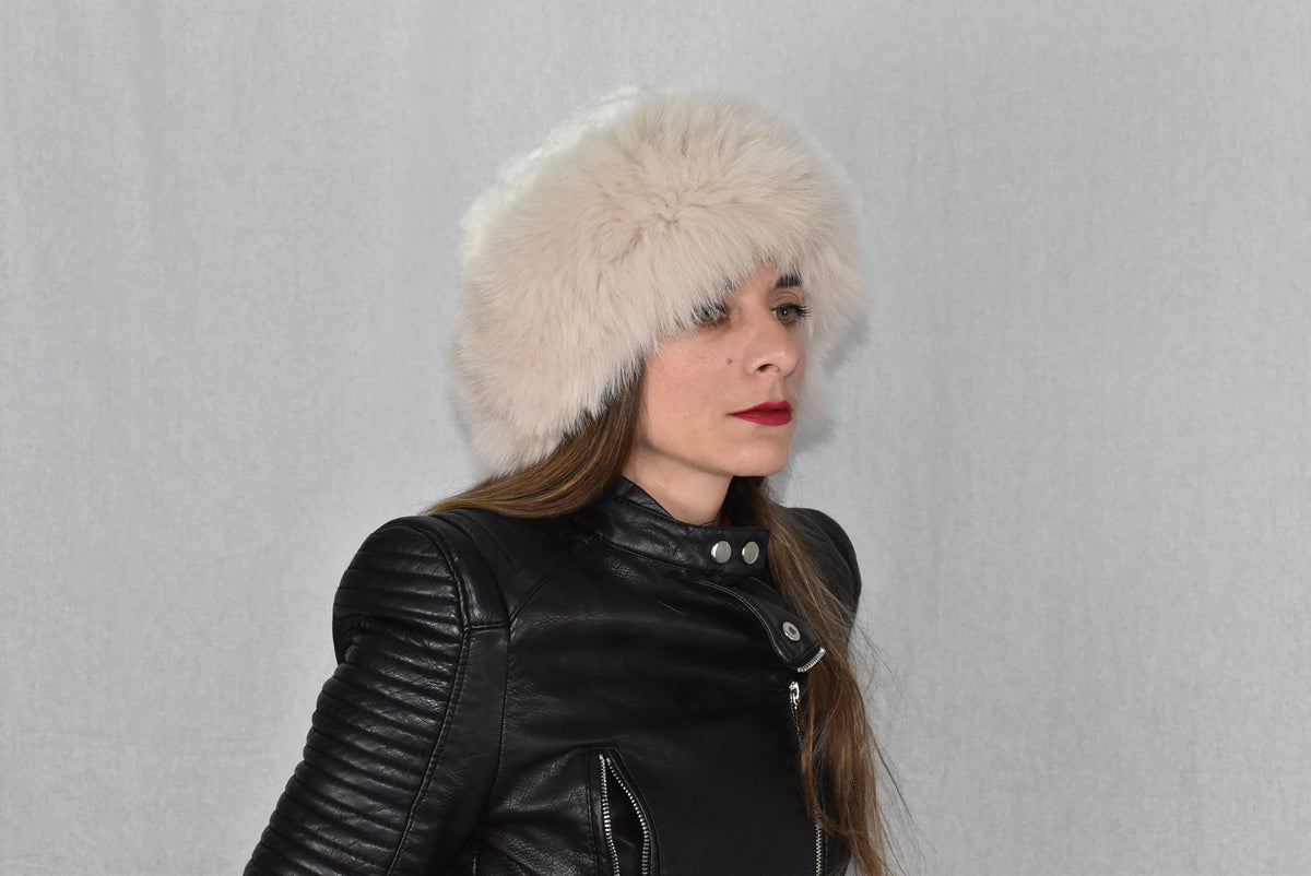 Fox Fur Hat | Warm Hat made of  Fox Fur And Rex rabbit | Real Fur Hat | Winter Hat For Women | Gift For Her