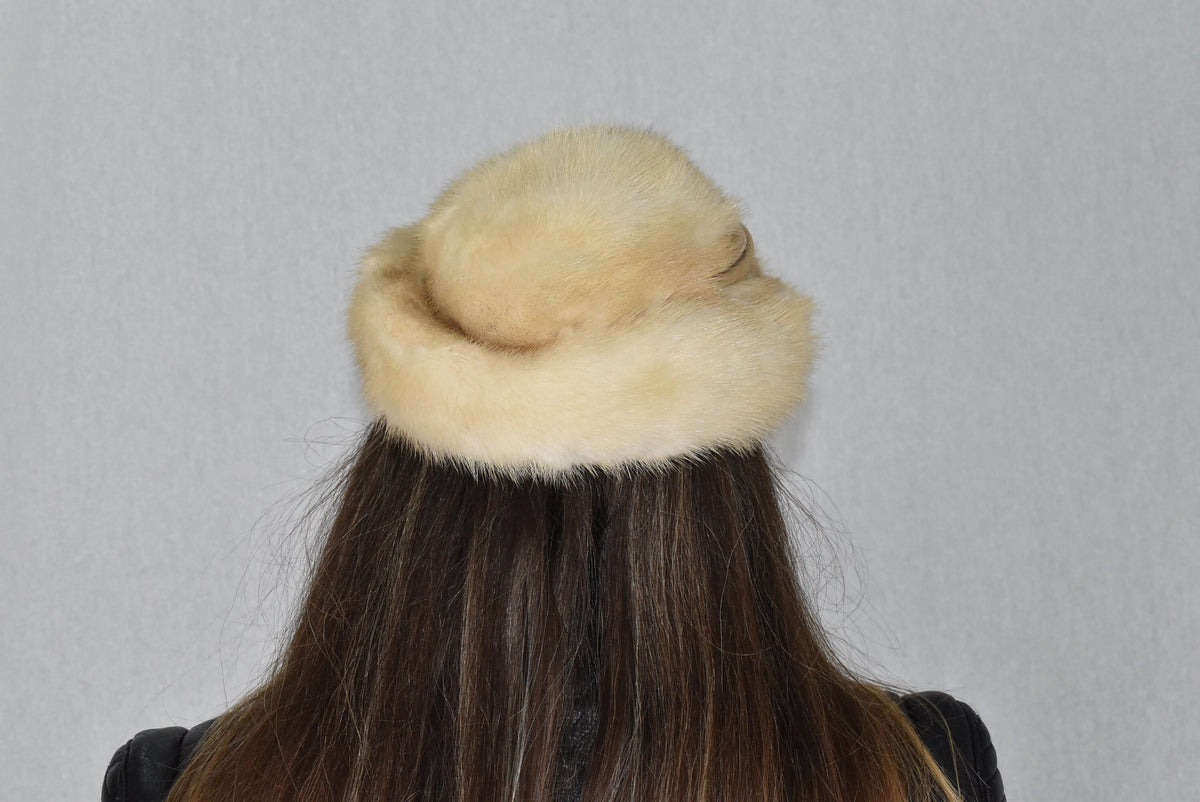 Vintage style mink Fur Hat | Fur Hat | Mink Fur Hat | Fur Cap  | Chic Fur Hat | Winter Hat For Women | Gift For Her