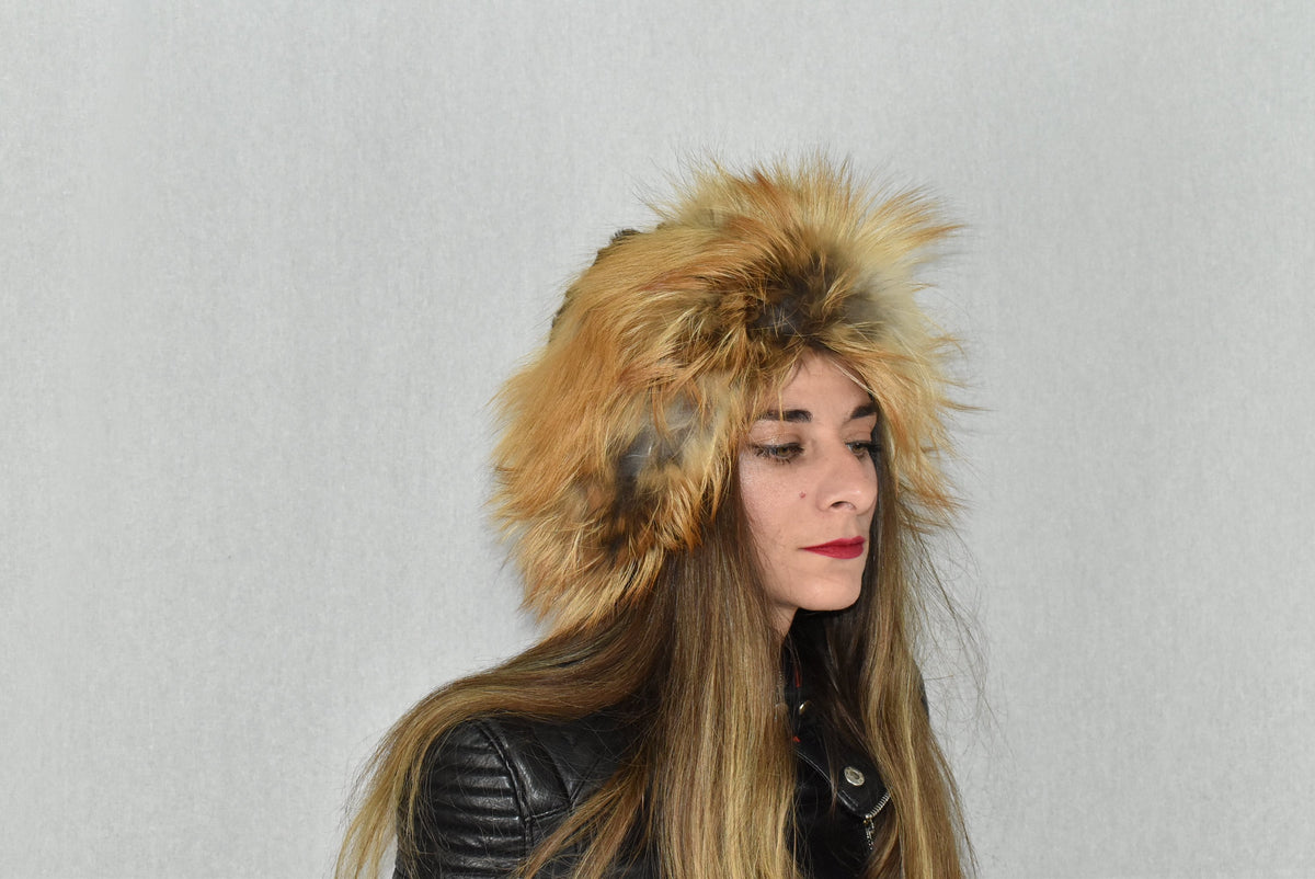 Fur Hat | Fox And Fox  Fur Cap | Real  Fur Hat  | Winter Hat For Women | Gift For Her