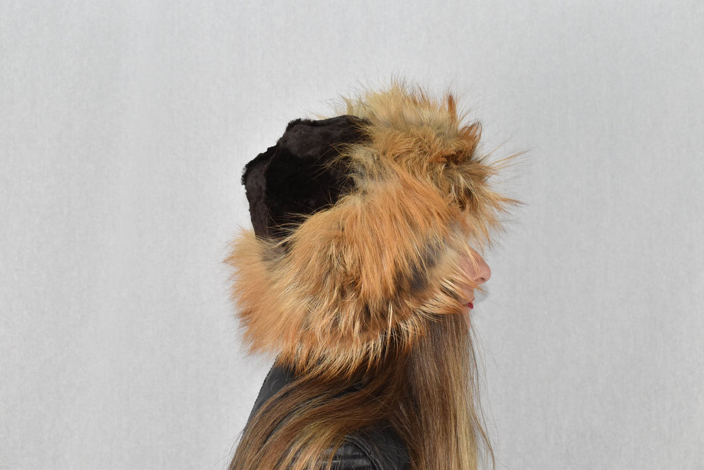 Fur Hat | Fox And Fox  Fur Cap | Real  Fur Hat  | Winter Hat For Women | Gift For Her