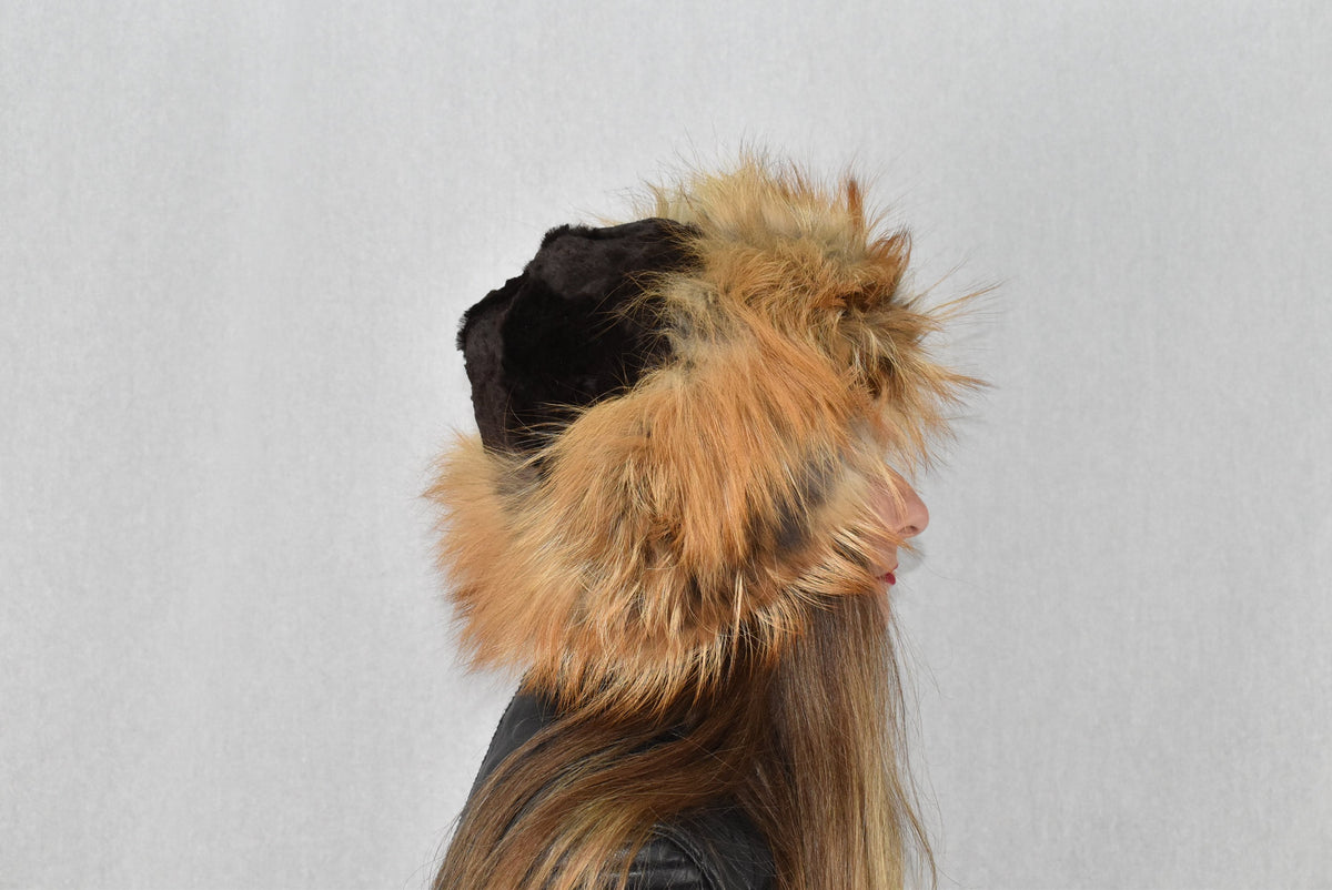 Fur Hat | Fox And Fox  Fur Cap | Real  Fur Hat  | Winter Hat For Women | Gift For Her
