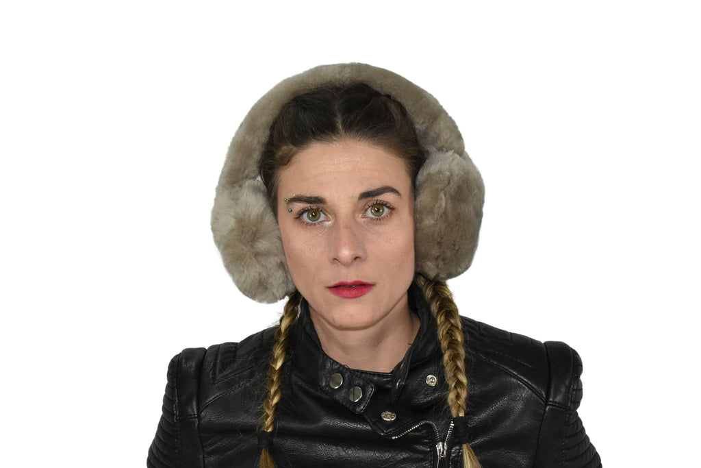 Ear warmers | Brown Fur Earmuffs | Fluffy Fur Ear Warmer | Earmuffs Women | Head Accessories, Holiday Gift