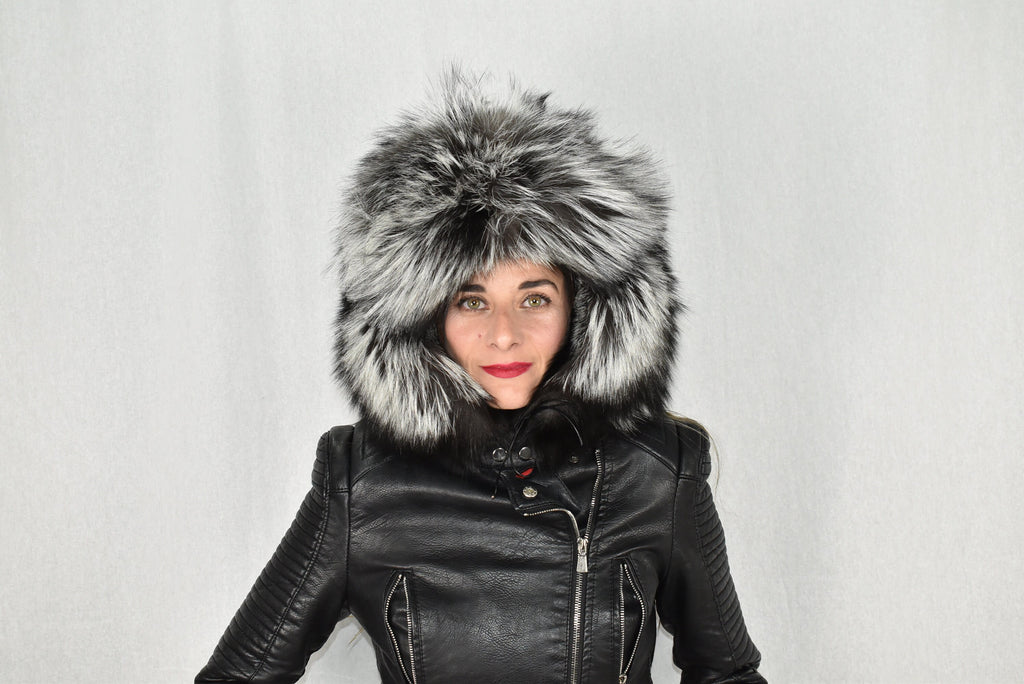 Ushanka Russian Hat | Aviator Fur Hat | Fox Fur Trapper Hat  | Ushanka Russian Hat | Silver Fox Hat | Natural Fox Fur Hat | Gift For Her