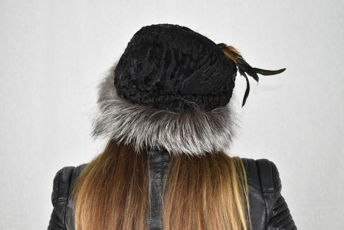 Fur Cap | Fur Hat For Women | Fox Fur Hat | Swakara Fur Hat  | Warm Hat | Winter Fur Hat | Gift For Women