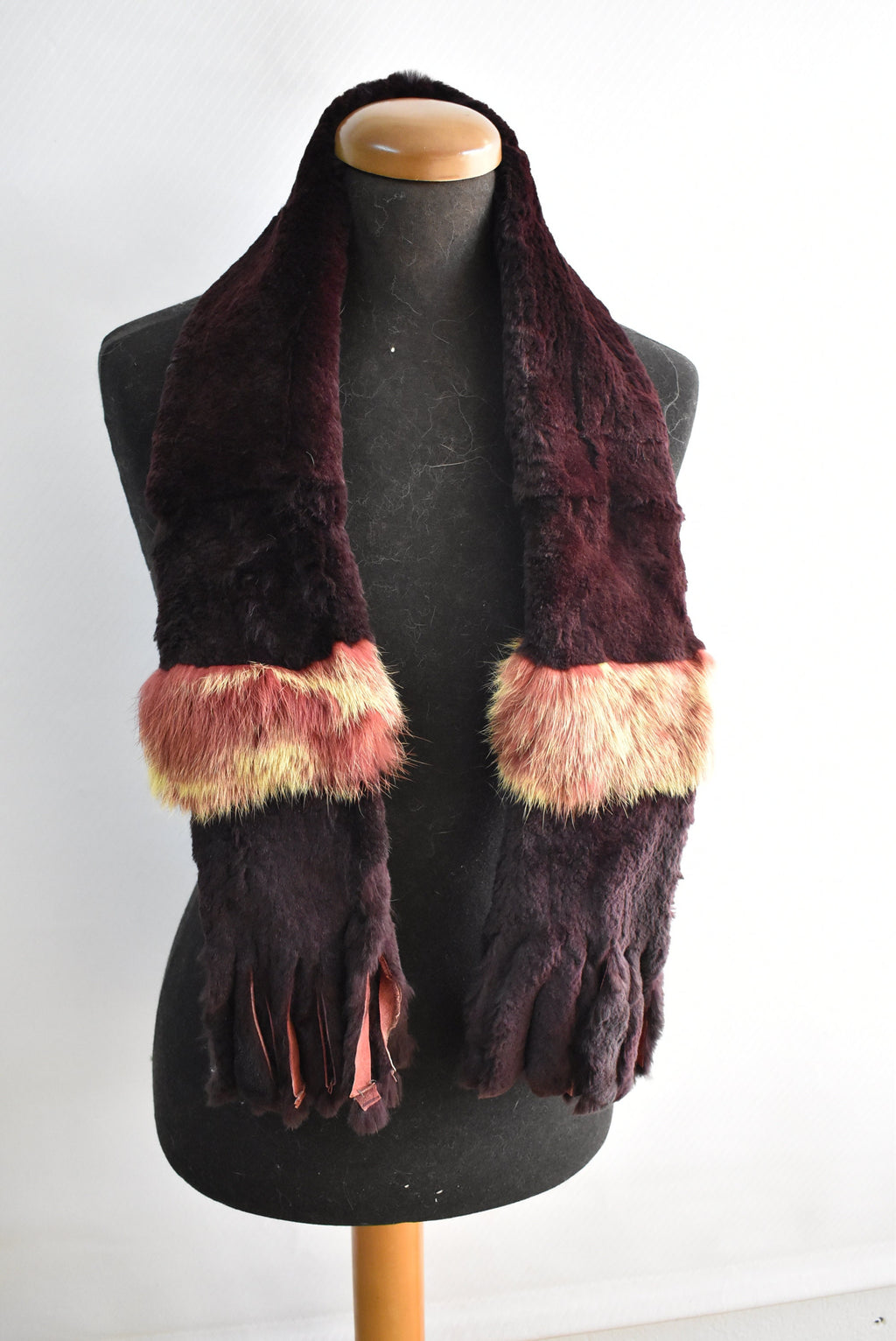 Fur Scarf | Rex rabbit Fur scarf | Women Fur Scarf