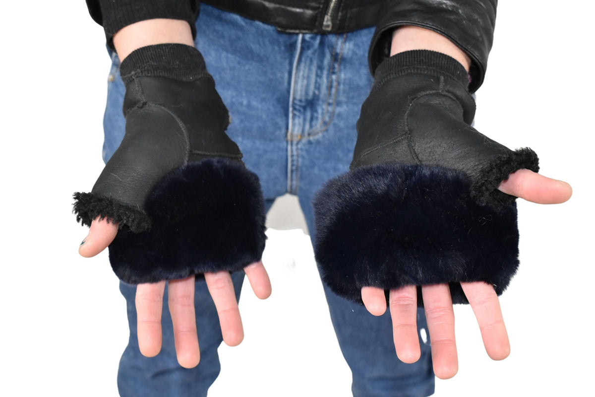 Shearling fingerless gloves | Sheepskin Gloves | Fur Gloves | Gift For her