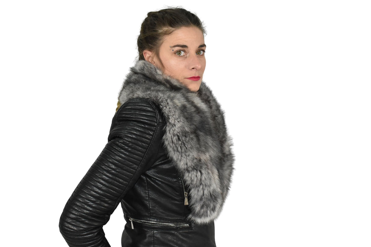 Amazing Collar Made of Fox Fur / Detachable Fox Fur Collar / Coat Collar  / Real Fox  Fur Collar