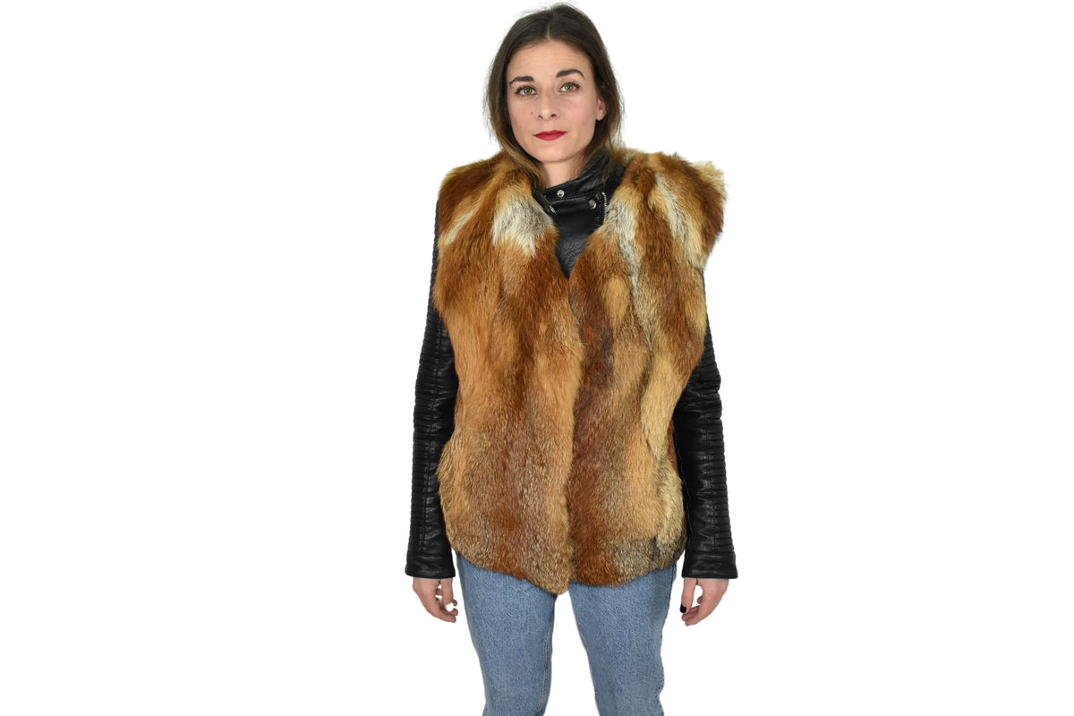 Gorgeous Canadian Fox Fur Vest | Fox Fur Vest | Warm Fur vest Made of Canadian Fox Skins | Gift For Her