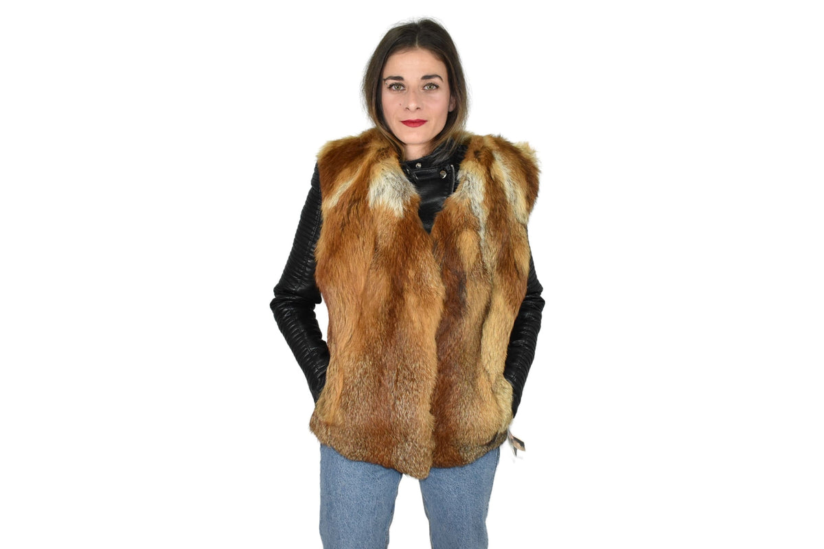 Gorgeous Canadian Fox Fur Vest | Fox Fur Vest | Warm Fur vest Made of Canadian Fox Skins | Gift For Her