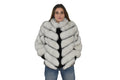 Amazing Fox Fur Jacket with shearling Fur |  White Fur Jacket | Luxury Gift For Women Fox Fur jacket | New Style Fox Jacket