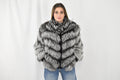 Amazing Fox Fur Jacket with shearling Fur | Silver Fur Jacket | Luxury Gift For Women Fox Fur jacket | New Style Fox Jacket