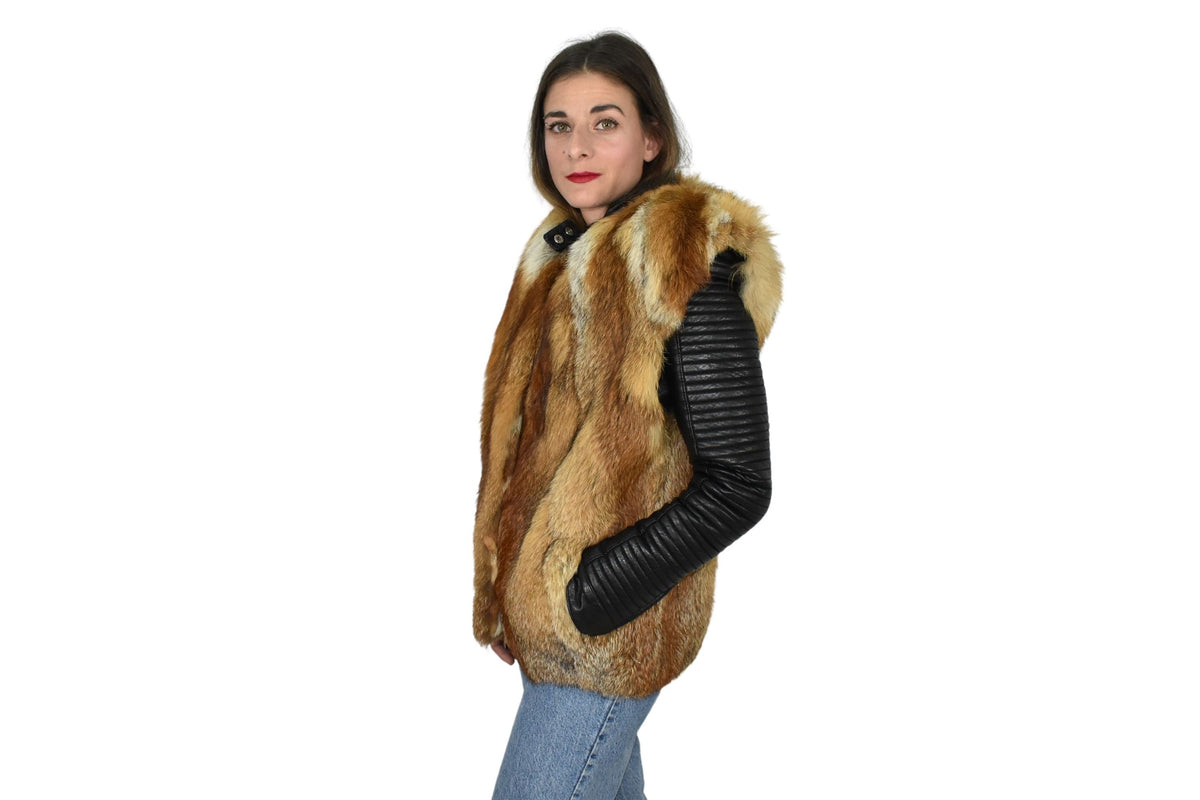 Gorgeous Canadian Fox Fur Vest | Fox Fur Vest | Warm Fur vest Made of Canadian Fox Skins | Gift For Her
