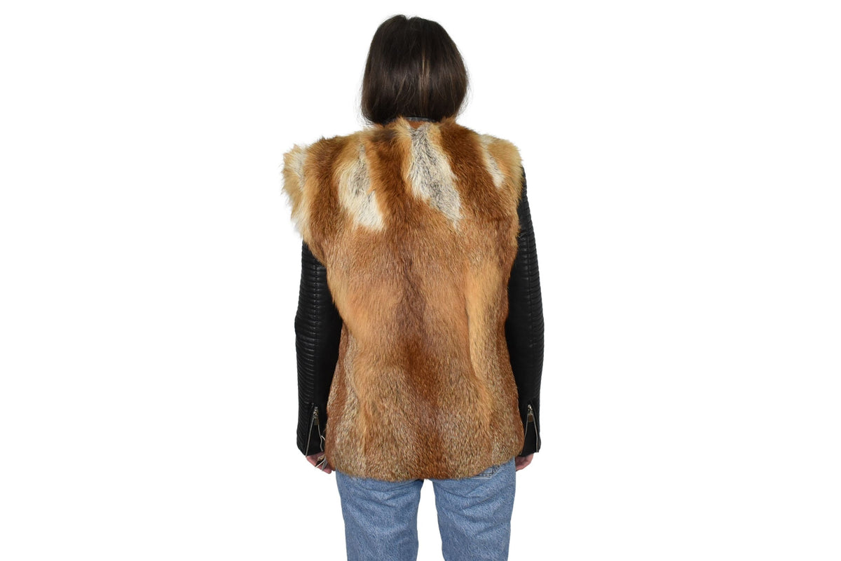 Gorgeous Canadian Fox Fur Vest | Fox Fur Vest | Warm Fur vest Made of Canadian Fox Skins | Gift For Her