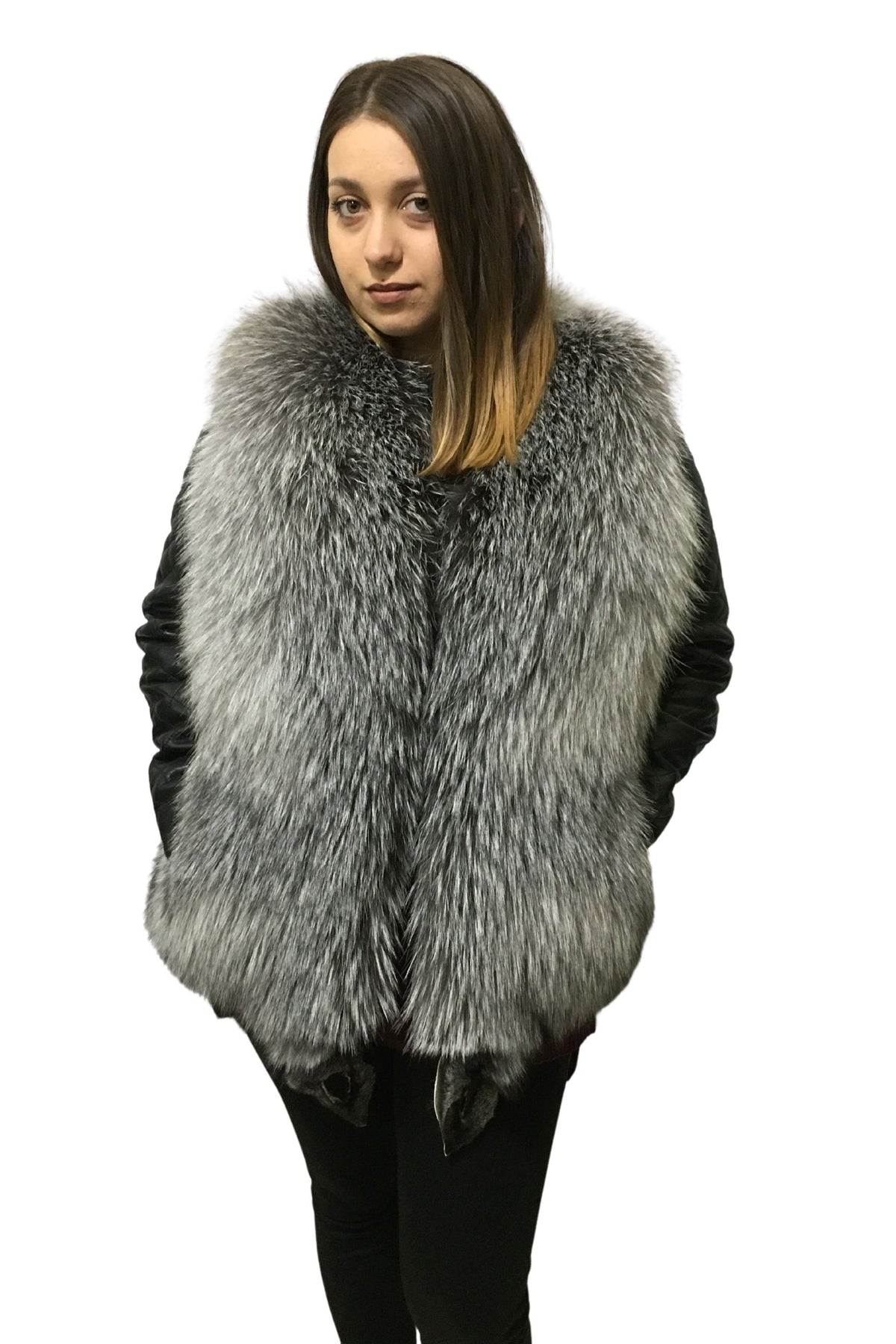 Silver Frost Vest | Fox Fur Vest | Fur Vest | Women Fur Vest | Luxury Gift For Her