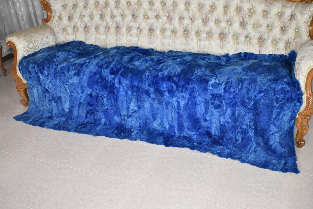 Shearling Fur Blanket Throw Cover | Sheapskin Fur bedspread | Sheepskin Fur Rug | luxury Fur Carpet