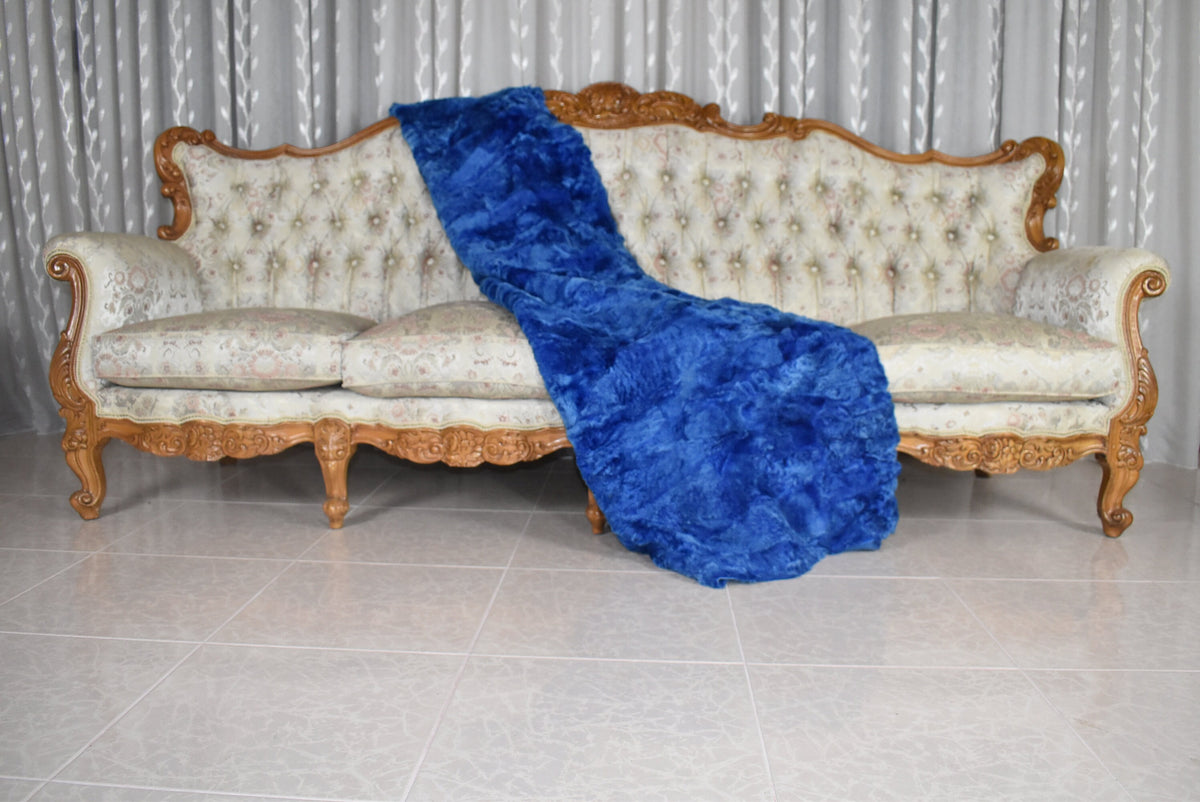 Shearling Fur Blanket Throw Cover | Sheapskin Fur bedspread | Sheepskin Fur Rug | luxury Fur Carpet
