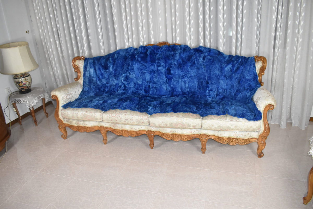 Shearling Fur Blanket Throw Cover | Sheapskin Fur bedspread | Sheepskin Fur Rug | luxury Fur Carpet
