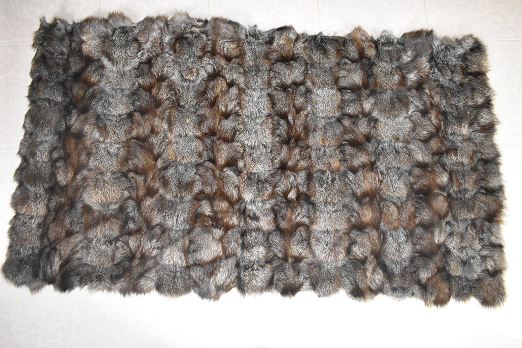 Fox Fur  Blanket , Fox Fur Throw , Crystal Fox Fur  Throw bedspread ,Fur Fox blanket throw , 100% HANDMADE , Home Decor