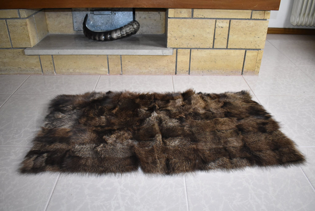 Fisher Fur Throw | Fur Armchair Cover | Natural Fur Chair Cover | Fisher Fur mats | Fur Blanket | Fluffy Fur Rug