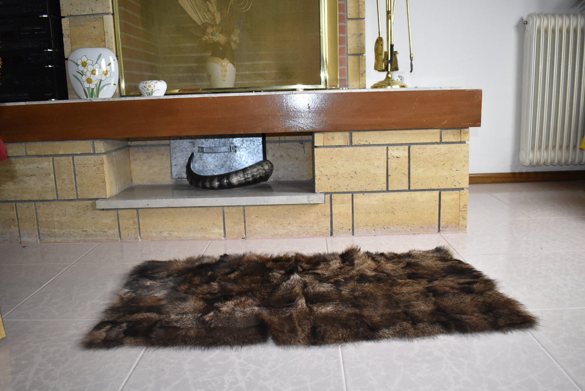 Fisher Fur Throw | Fur Armchair Cover | Natural Fur Chair Cover | Fisher Fur mats | Fur Blanket | Fluffy Fur Rug