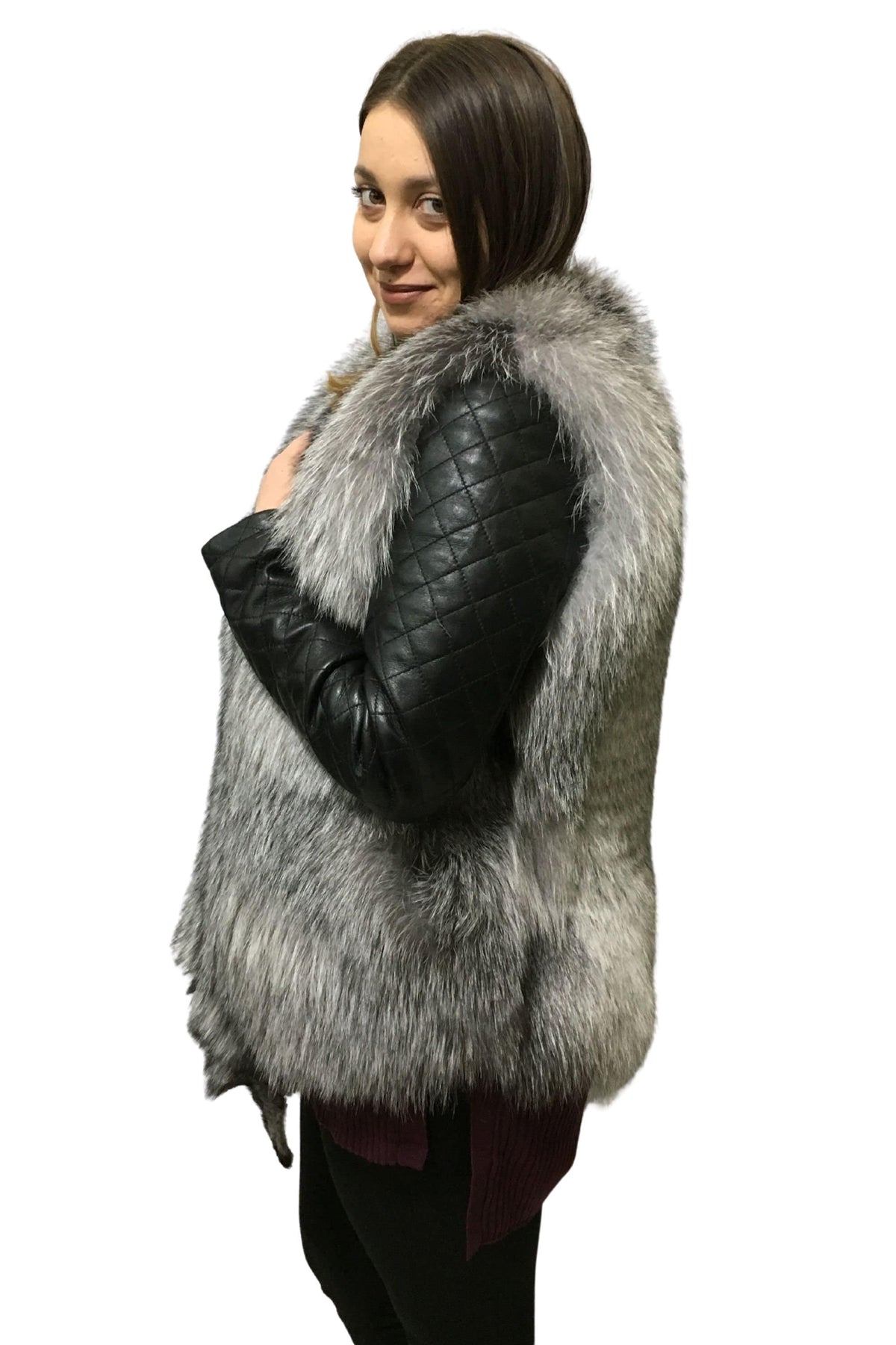 Silver Frost Vest | Fox Fur Vest | Fur Vest | Women Fur Vest | Luxury Gift For Her