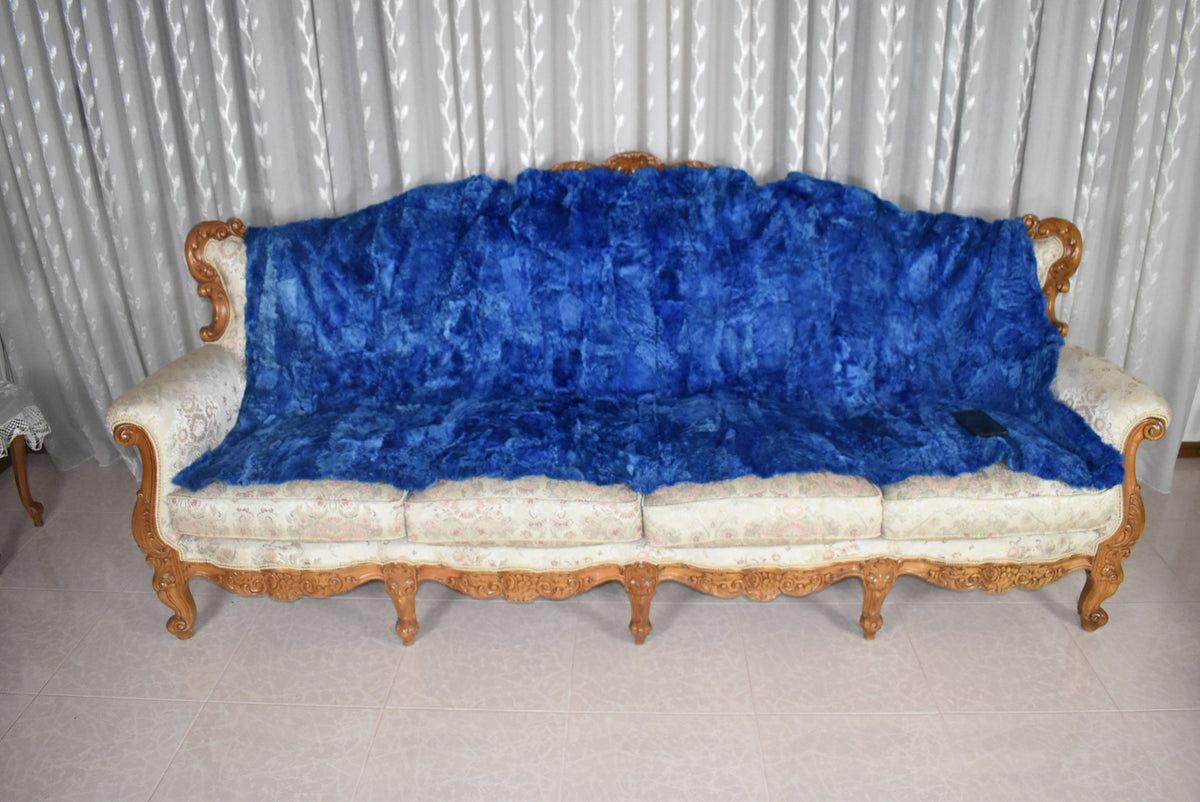 Shearling Fur Blanket Throw Cover | Sheapskin Fur bedspread | Sheepskin Fur Rug | luxury Fur Carpet