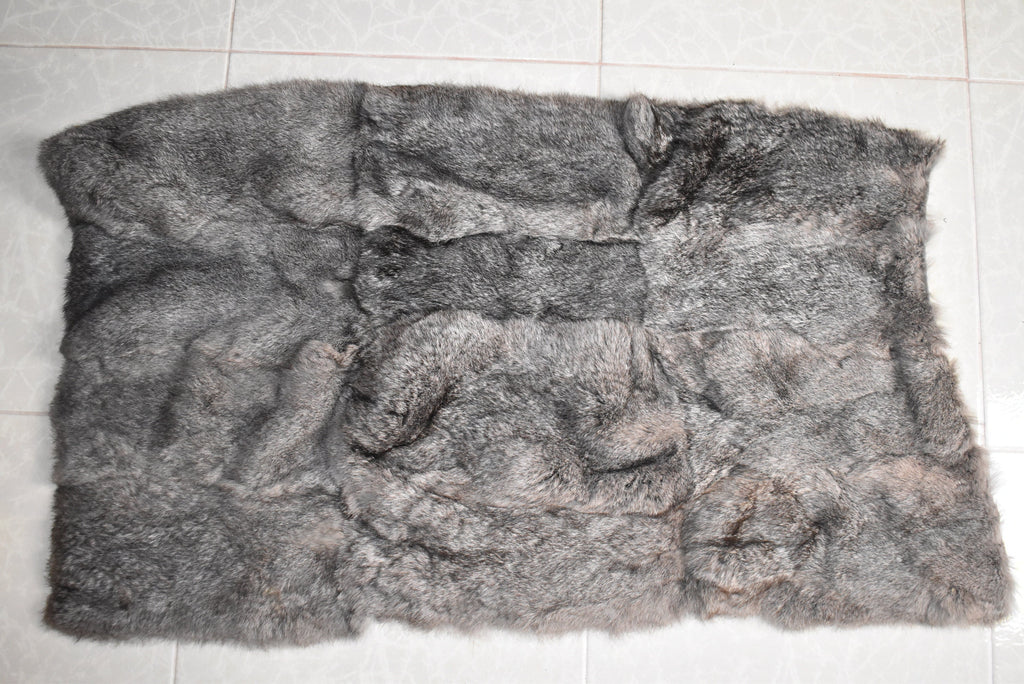Fur Armchair Cover  | Rabbit Fur Throw | Natural Fur Chair Cover | Rabbit Fur Blanket | Fluffy Fur Rug