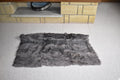 Fur Armchair Cover  | Rabbit Fur Throw | Natural Fur Chair Cover | Rabbit Fur Blanket | Fluffy Fur Rug