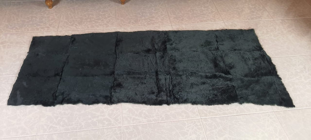 Rabbit Fur Blanket | Fur Armchair Cover  |  Sheared Rabbit Fur Throw | Natural Fur Chair Cover | Fluffy Fur Rug
