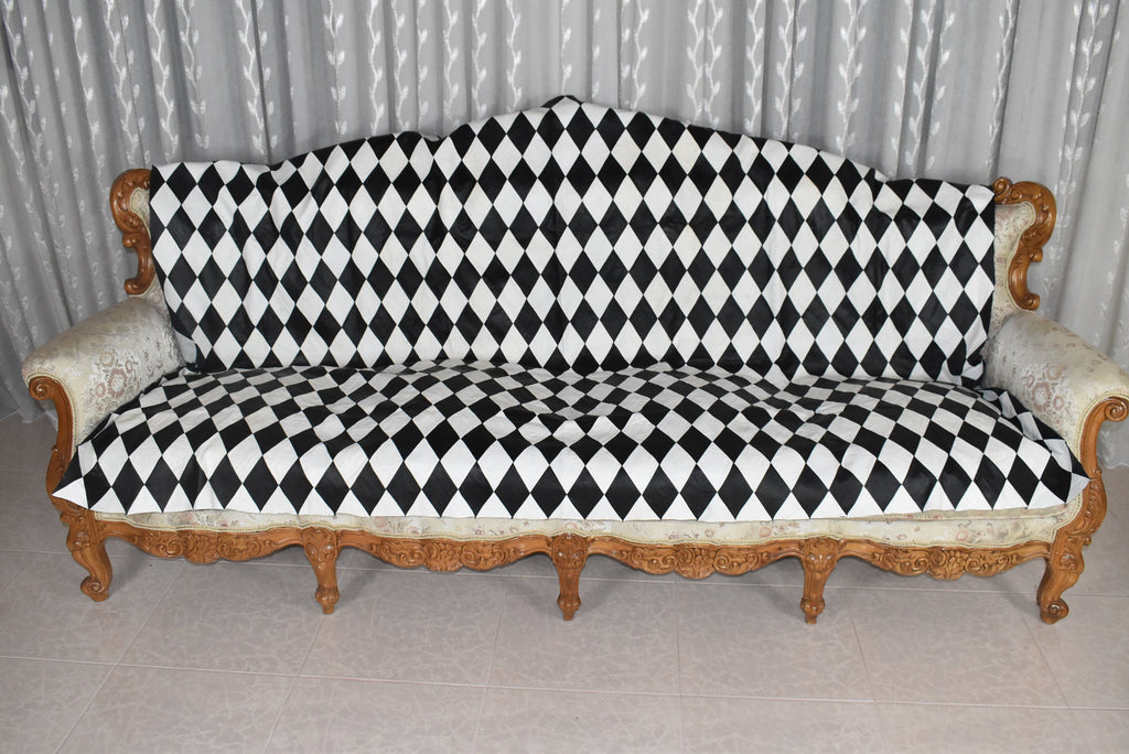 Real Leather Sofa Throw | Leather Blanket | Sofa Slipcover | Sofa Cover | 100% real leather Handmade Sofa Cover Throw