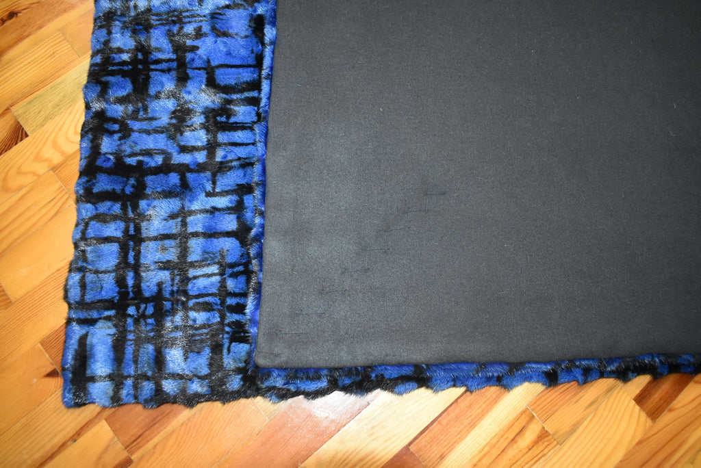 Luxurious Mink fur Blanket | Blue Fur Sofa Throw | Warm Mink Fur Blanket | Luxury Sofa Cover | Fur Throw For yout bedroom