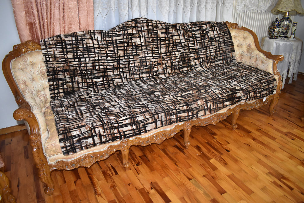 Mink fur Blanket | LUXURY  Fur Sofa Throw | Warm Mink Fur Blanket | Luxury Sofa Cover | Mink Fur Carpet | Gift For Her