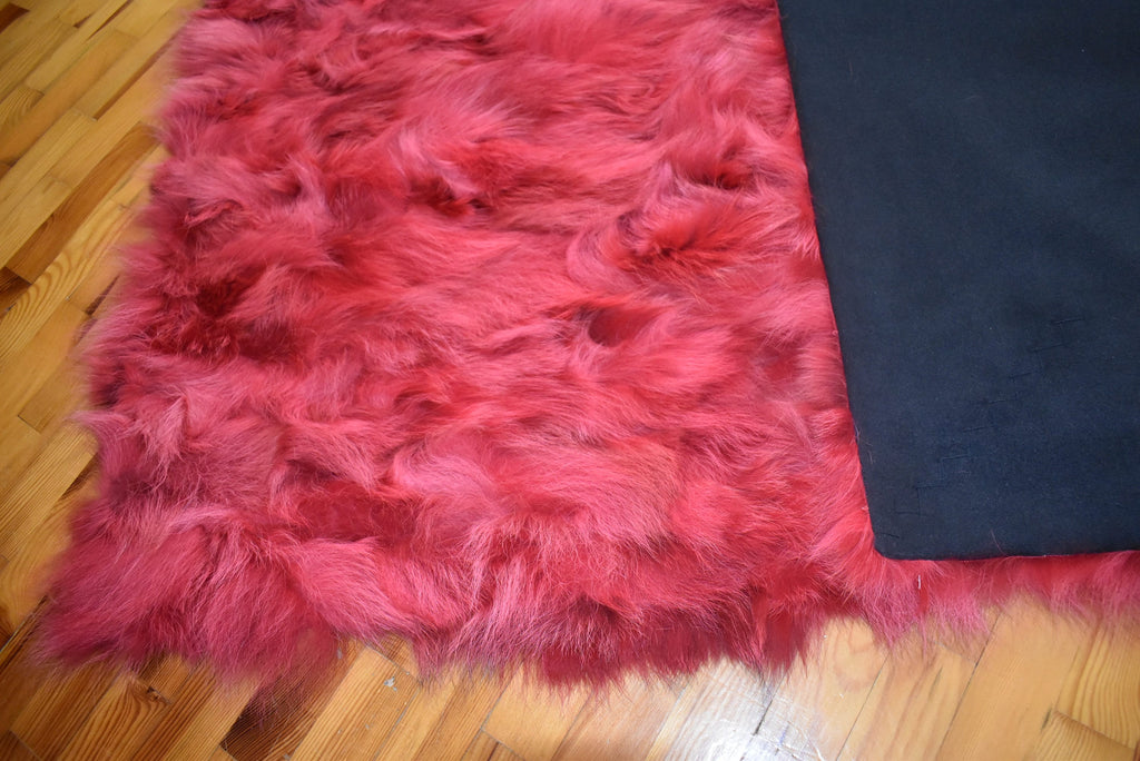Luxurious Coyote fur Blanket | Red Coyote  Fur Throw | Warm Fur Blanket | Luxury Sofa Cover | Fur Throw For yout bedroom