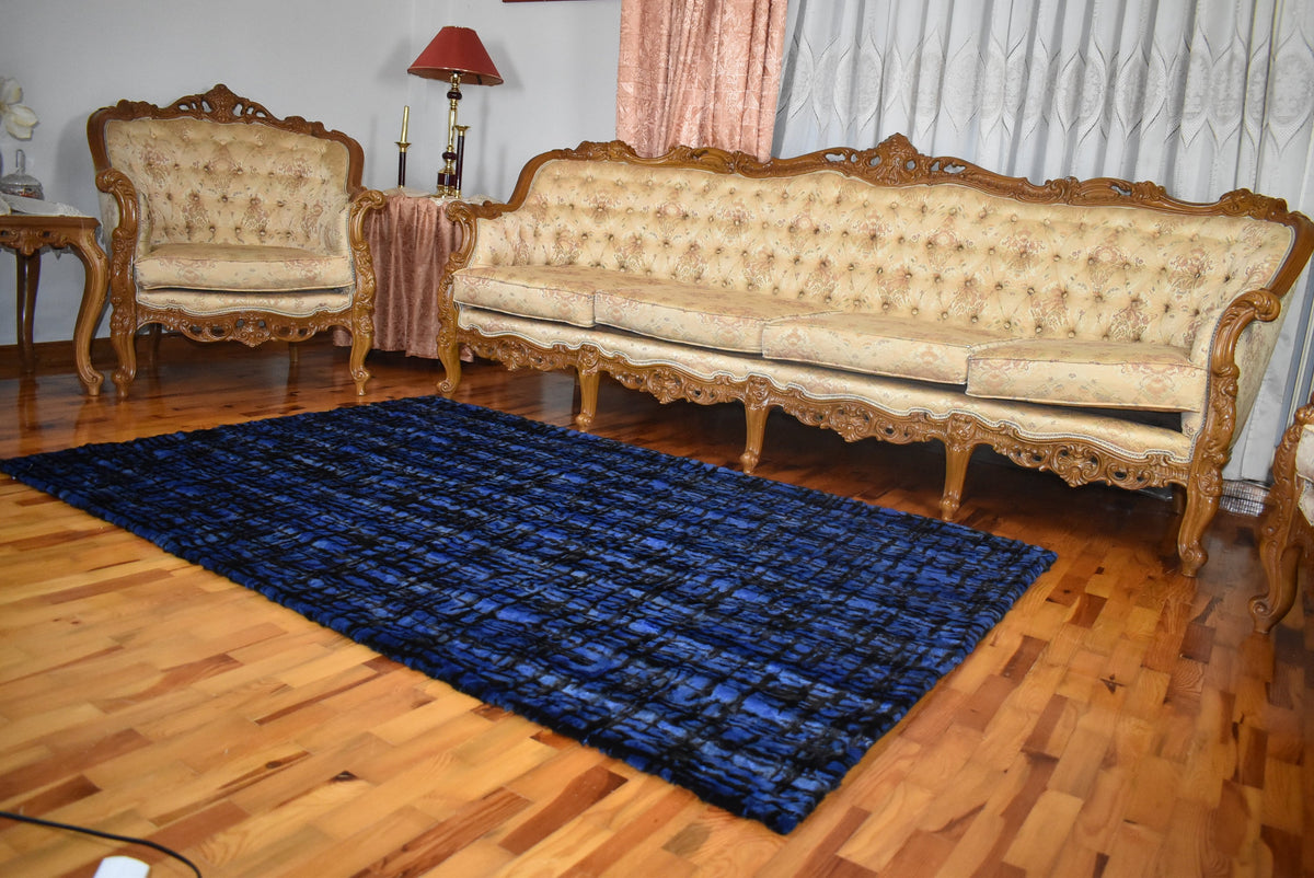 Luxurious Mink fur Blanket | Blue Fur Sofa Throw | Warm Mink Fur Blanket | Luxury Sofa Cover | Fur Throw For yout bedroom