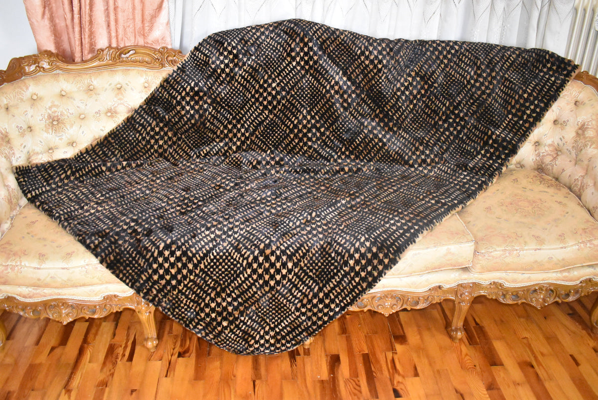 Fur Sofa Cover | Mink Fur  Blanket ir a Rare  Color | LUXURY  Fur Sofa Throw | Warm Mink Fur Blanket | Mink Fur Carpet | Gift For Her