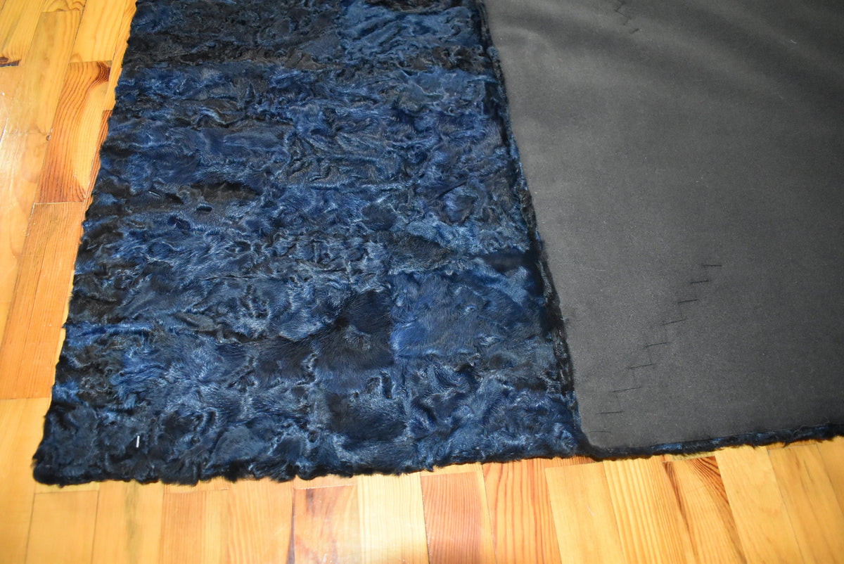Persian Lamb Fur Blanket: Luxury Sofa Throw, Swakara Fur Carpet (51 X 72 Inches)