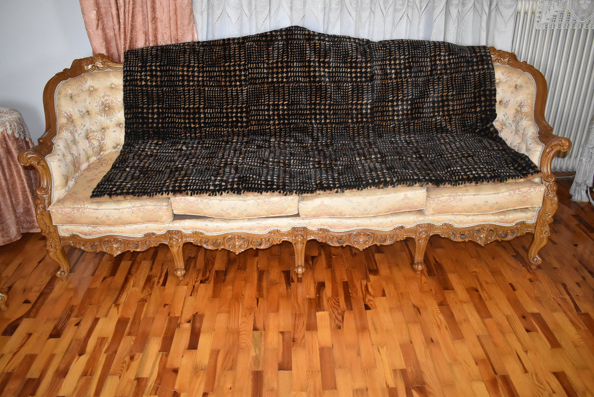 Fur Sofa Cover | Mink Fur  Blanket ir a Rare  Color | LUXURY  Fur Sofa Throw | Warm Mink Fur Blanket | Mink Fur Carpet | Gift For Her