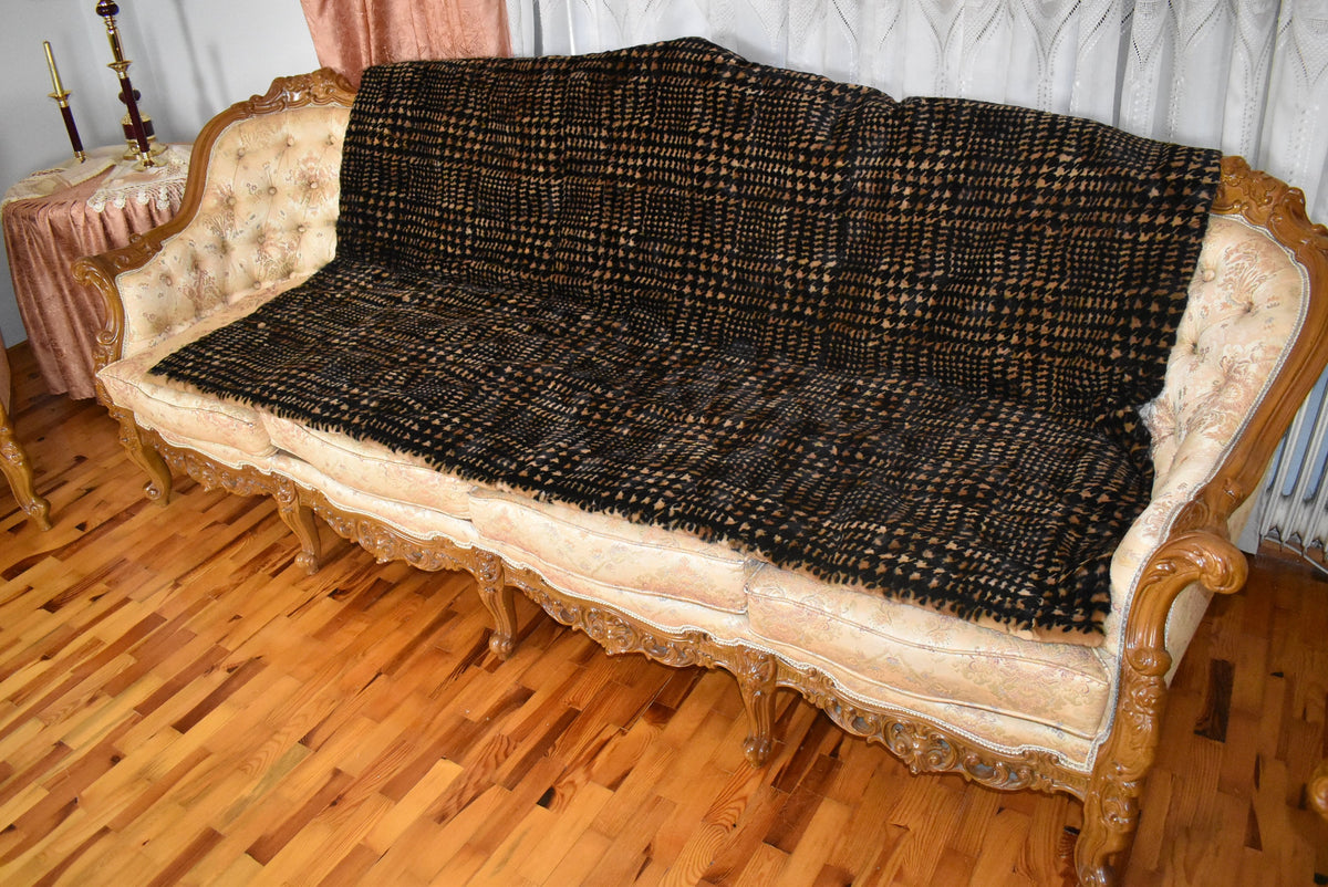 Fur Sofa Cover | Mink Fur  Blanket ir a Rare  Color | LUXURY  Fur Sofa Throw | Warm Mink Fur Blanket | Mink Fur Carpet | Gift For Her