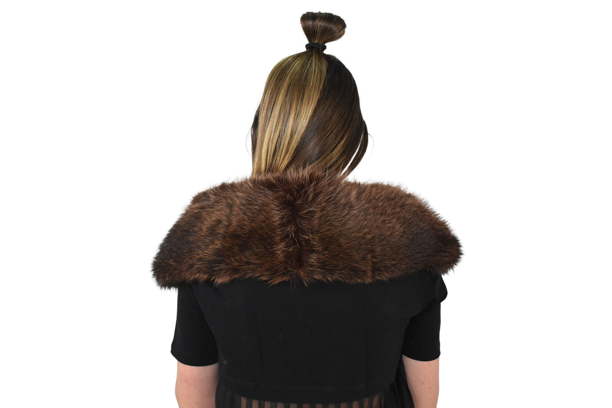 Natural Fur Collar / Detachable Fur Fox Collar  / Collar For Coats And Jackets / Luxury Gift For Her