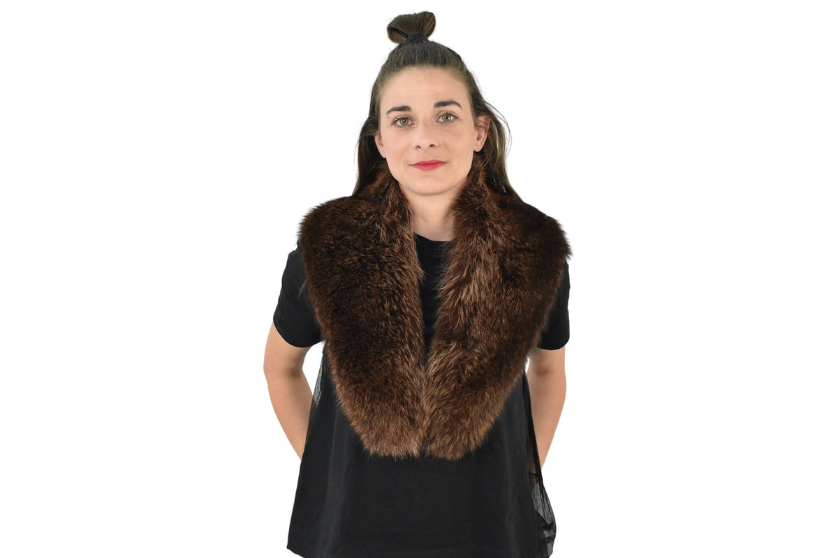 Natural Fur Collar / Detachable Fur Fox Collar  / Collar For Coats And Jackets / Luxury Gift For Her