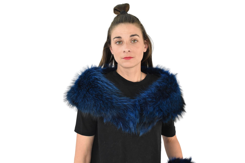 Fox Fur Collar And Cuffs  / Detachable Fox Fur Collar, Fur Cuffs for winter coat /Set of Collar and Cuffs / Christmas Gift
