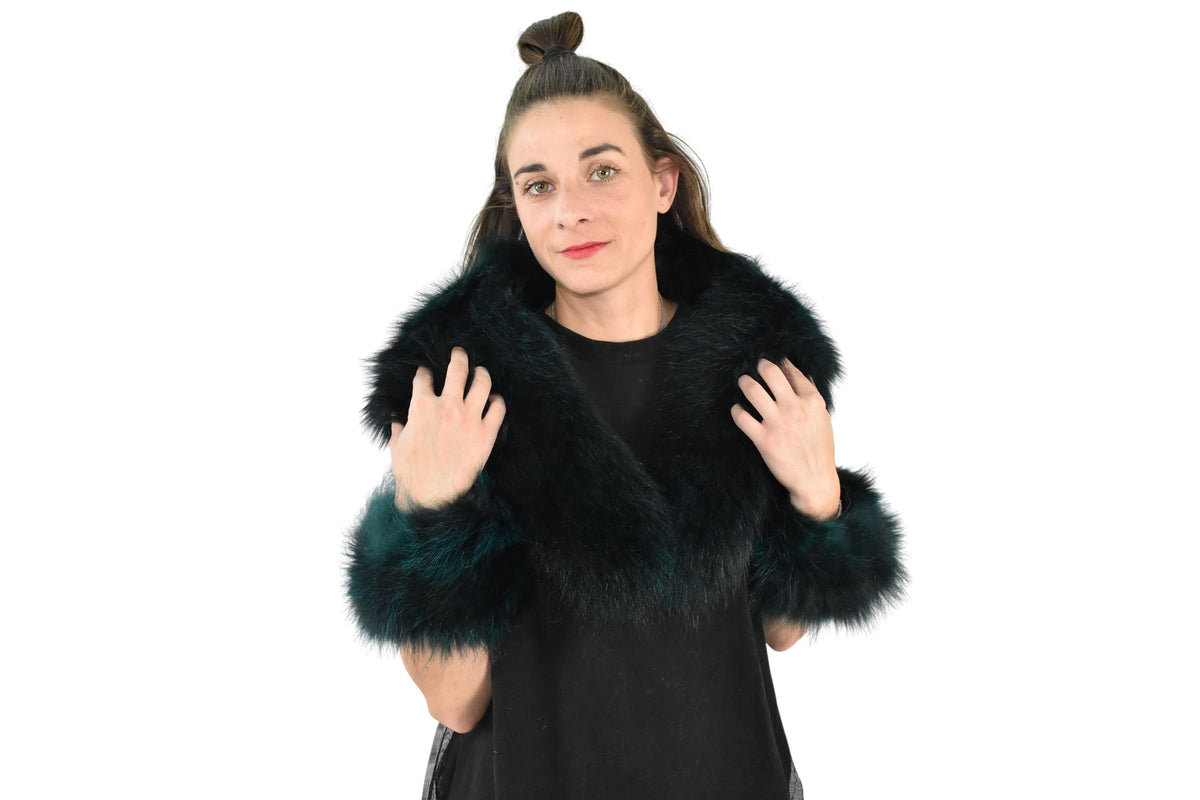 Fox Fur Collar And Cuffs  / Detachable Fox Fur Collar, Fur Cuffs for winter coat /Set of Collar and Cuffs / Christmas Gift