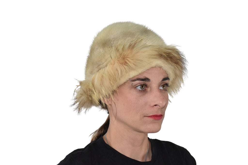 Fur Hat | Fox And Mink  Fur Cap | Real  Fur Hat  | Winter Hat For Women | Gift For Her