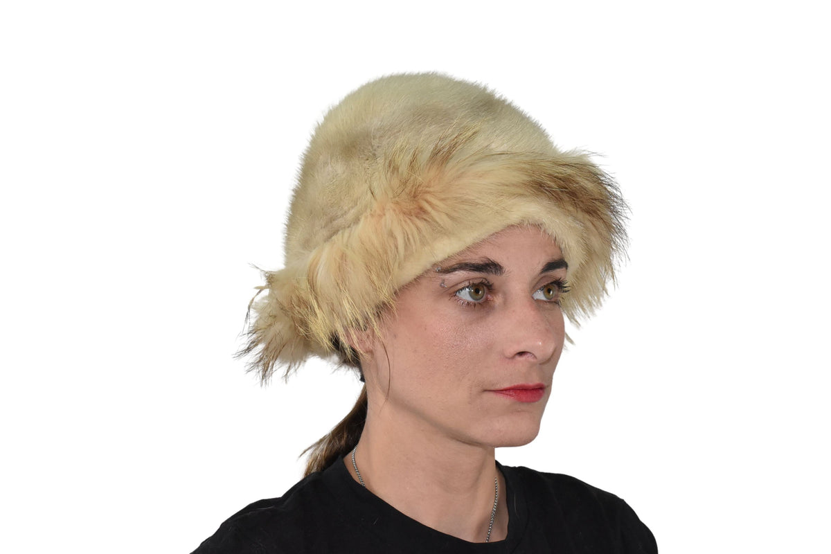 Fur Hat | Fox And Mink  Fur Cap | Real  Fur Hat  | Winter Hat For Women | Gift For Her