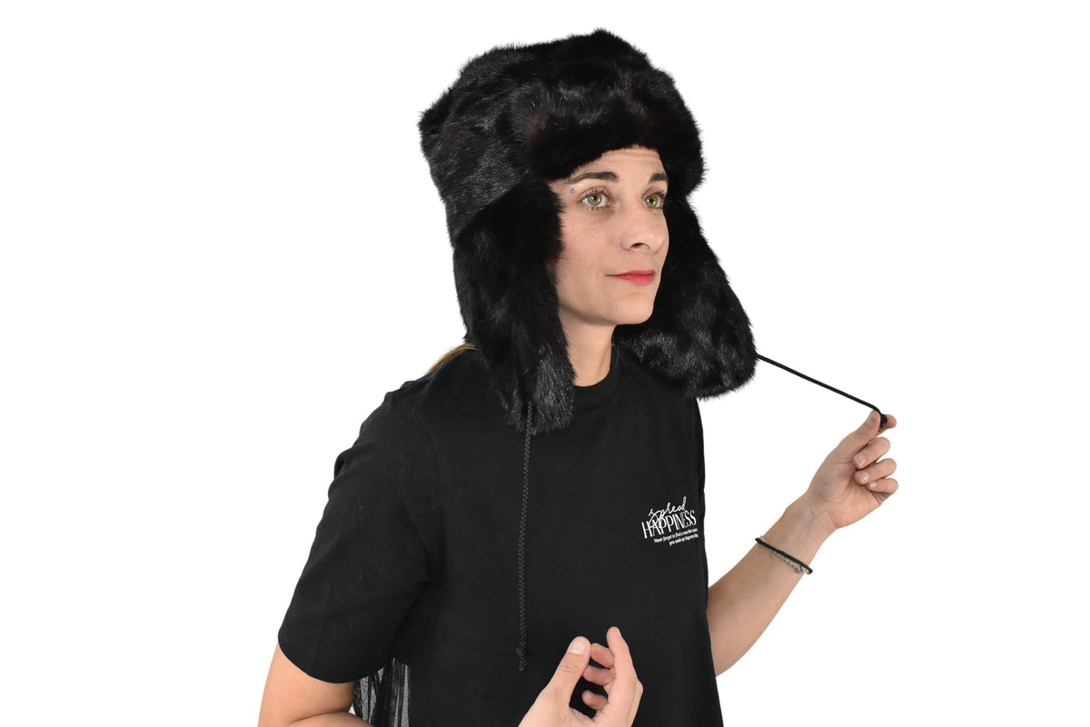 Fur Trapper  Hat  | Bomber Winter Hat | Ear Flap hat |  Mink Fur Hat  | Winter Hat For Women | Gift For Her