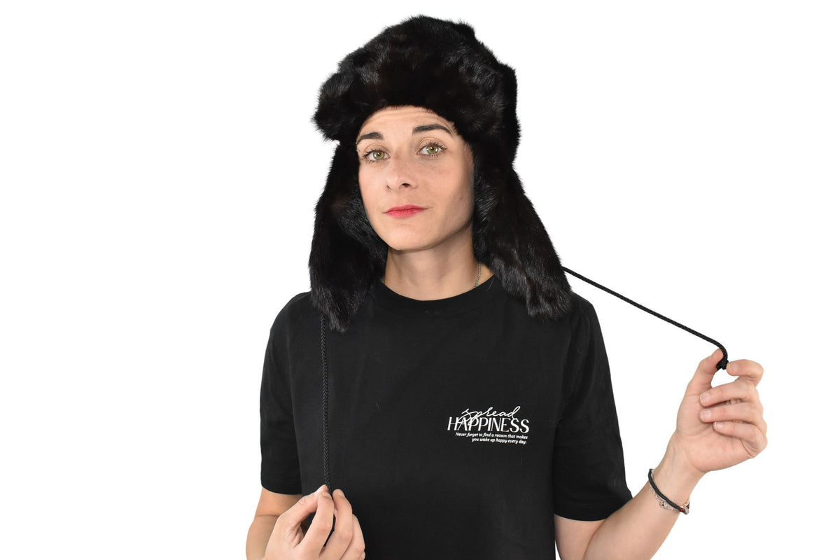 Fur Trapper  Hat  | Bomber Winter Hat | Ear Flap hat |  Mink Fur Hat  | Winter Hat For Women | Gift For Her